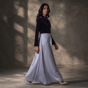 Robe Abaya en velours satiné de luxe pour femmes, élégante, Dubai, islamique, maxi |   Kaftan Modeste Boutique Tenue de Soirée 26 Robes de Soirée Premium Tendance - Product Image 5