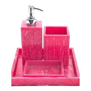 Ensemble d'accessoires de salle de bain en polyrésine blanche de qualité supérieure pour hôtel et usage domestique - Product Image 3