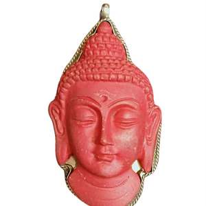 Colgantes de Cabeza de Buda Tibetanos Religiosos de Aleación de Cobre Hechos a Mano, Modernos y Unisex - Product Image 1
