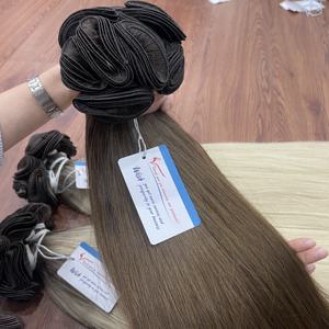 ¡VENTA FLASH! Paquete de cabello crudo recto 100% Extensiones de cabello de trama atadas a mano humanas vietnamitas SIN desprendimiento SIN enredos listos para enviar - Product Image 3