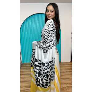 Hermoso Sari Listo para Usar para Fiestas, Estampado Digital, Ropa y Accesorios Tradicionales Musulmanes - Product Image 4