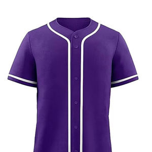 Nueva Llegada, Jersey de Béisbol Personalizado de Manga Corta a Precios Económicos, Jersey de Béisbol Liso para Hombre con Estampado por Sublimación al por Mayor - Product Image 5