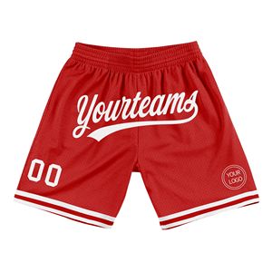 Shorts de basketball personnalisés authentiques pour équipe, imprimés par transfert thermique, en Spandex/Polyester respirant, unisexe, taille élastique, pour le sport - Product Image 2
