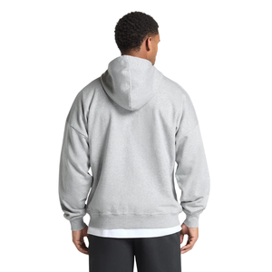 Sweat-shirt à capuche zippé gris clair surdimensionné pour homme, en molleton épais, coupe décontractée, style streetwear - Product Image 2