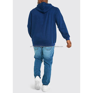 Sweats à capuche pour hommes 100% coton, vêtements décontractés de haute qualité pour l'hiver, technique de broderie unie, teinture unie, différents styles pour le printemps - Product Image 3