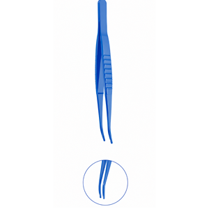 Pinzas de Titanio Azul de Alta Calidad para Pestañas, Instrumento Quirúrgico Oftálmico para Agarrar Pestañas con Precisión y Control - Product Image 5