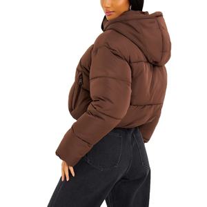 OEM Serviced Custom Logo Winter Wear <b>Women</b> <b>Cropped</b> <b>Puffer</b> <b>Jackets</b> For Sale New Style In Wholesale Customized With Best Quality - Product Image 2