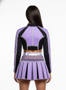 Uniformes de Animadoras Personalizados Sublimados Xelent Hunt Gear con Ribete Holográfico, Atuendo Profesional para Equipos de Animadoras All Star - Product Image 5