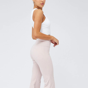 New Arrivals Winter Women Flare Pants <b>Jeans</b> Casual Breathable Canvas Fabric Wholesale Price New Design Best Material Flare Pants - Product Image 2