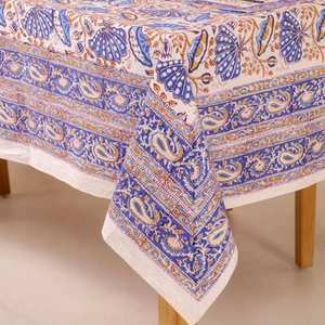 Manteles de Boda de Lujo en Algodón Puro con Patrones Bordados e Impresión Personalizada - Product Image 5