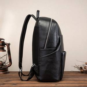 Travel Top Rated Genuine Leather Vintage Laptop <b>Backpack</b> <b>Waterproof</b> Anti-Theft Duty Travel Rucksack LBP-0351 - Product Image 3