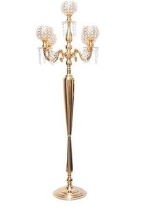 Elegant <b>Table</b> Decoration Metal Candle Stand Crystal Globe Home Decor <b>Dining</b> <b>Table</b> <b>Centrepiece</b> Event Decoration Banquet Decor - Product Image 4