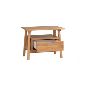 Versatile 2-Tier Accent <b>Table</b> with <b>Storage</b> Drawer Compact Wooden Bed <b>Side</b> <b>Table</b> for Living Room and Bedroom - Product Image 1