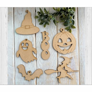 Adorno Colgante de Madera de Calabaza de Halloween al por Mayor, Letrero Festivo 'Boo' Redondo con Borde a Cuadros para Decoración Interior y Exterior - Product Image 6
