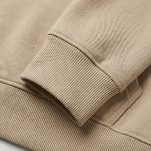 Slim Fit <b>Plain</b> <b>Sweatshirts</b> 100 Cotton Custom Logo Pullover Zip Up Women Hoodies Premium Quality Streetwear Apparel - Product Image 6
