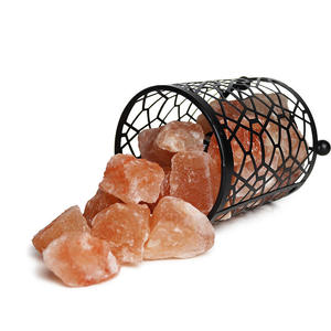 Himalayan Basket <b>Crystal</b> Salt Lamp EU/SEA Dimmable Night Light Table Lamp Bedroom Pink Basket Salt Lamp - Product Image 3