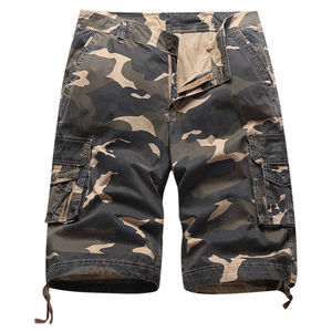 กางเกงขาสั้นคาร์โก้ผู้ชาย ผ้าฝ้าย ใส่สบาย ระบายอากาศได้ดี น้ำหนักเบา เหมาะสำหรับฤดูร้อน กิจกรรมกลางแจ้ง มีหลายกระเป๋า - Product Image 1