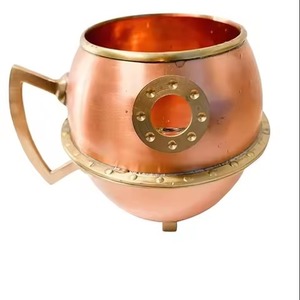 Mug en cuivre à poignée en laiton, modèle 2026, très populaire pour la maison, l'hôtel et le restaurant - Product Image 2