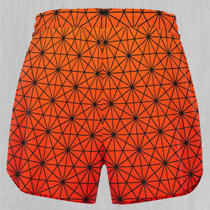 Shorts Deportivos para Mujer con Estampado Geométrico, Cintura Ajustable con Cordón, Corte Medio, Tejido de Poliéster, Transpirables, con Bolsillos - Product Image 4