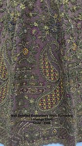 Lehenga Choli Rosa Bordado con Dupatta, Traje Tradicional Indio para Bodas, para Mujer, Material de Seda, Largo hasta el Suelo, Corte Regular - Product Image 6