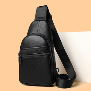 Front Wear Chest Bag Zipper Multiple Secure Pockets Adjustable <b>Shoulder</b> <b>Strap</b> Lightweight Construction Minimalist Design for - Product Image 1