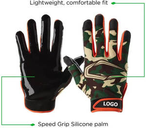 Gants de sport d'extérieur à doigts entiers WARPRO INDUSTRY, camouflage, matériau PU, antidérapants, fermeture à boucle auto-agrippante, unisexe, toutes saisons SS-AFG-21 - Product Image 5