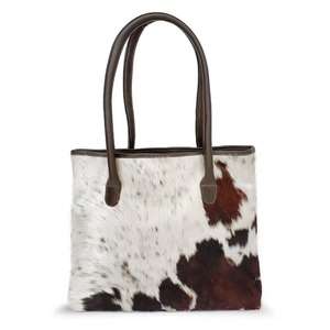 Bolso Tote de Cuero Genuino con Pelo de Vaca al por Mayor, Bolso de Hombro Vintage de Gran Capacidad, Bolso de Mano Ligero - Product Image 3