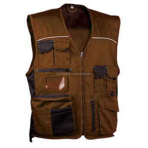 Hombres 5 dimensiones bolsillo cierre transpirable algodón poliéster multifuncional caza reflectante bolsillo cremallera caza chaleco hombres - Product Image 6