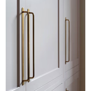 Poignée de meuble en laiton massif avec différentes finitions, poignées de décoration pour la maison et l'hôtel - Product Image 6