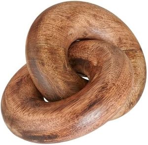 Escultura abstracta de nudo de madera, decoración moderna, pieza de arte de madera maciza hecha a mano, adorno minimalista orgánico para interiores del hogar. - Product Image 4