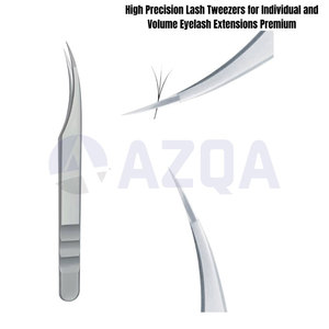 Professional Stainless Steel Eyelash Extension Tweezers <b>Kit</b> Set of 8 for Volume <b>Lash</b> Application Isolation and Precision Work - Product Image 2