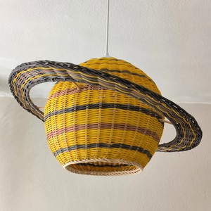 Lámpara colgante con forma de planeta estelar, decoración para habitación de bebé, pantalla de ratán para iluminación nocturna, lámparas y candelabros - Product Image 1