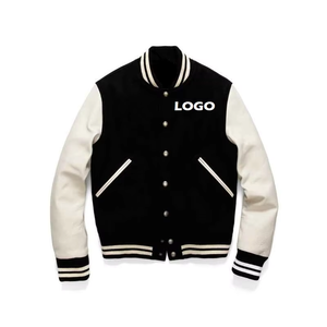 Top Quality University Sport Student Varsity <b>Jacket</b> for <b>Men</b> Casual Letterman with <b>Light</b> Leather Sleeve Baseball Varsity <b>Jacket</b> - Product Image 3