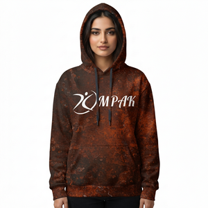 Sudadera con Capucha Oversize Unisex Lista para la Calle con Impresión por Sublimación Completa para Marcas de Moda Urbana Moderna - Product Image 1