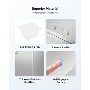 ตู้เย็นครัวเชิงพาณิชย์ขนาด 72 นิ้ว 18.7 คิว โต๊ะเตรียมอาหารแช่เย็น Ft Sandwich Prep Mega Top สำหรับ 18 ถาด ความจุ 18.7 คิวบิกฟุต - Product Image 4