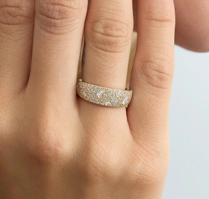 Bague élégante vintage plaquée or avec diamant de laboratoire certifié IGI taille brillant pour femme, idéale pour fiançailles, mariage, anniversaire, fête - Product Image 4