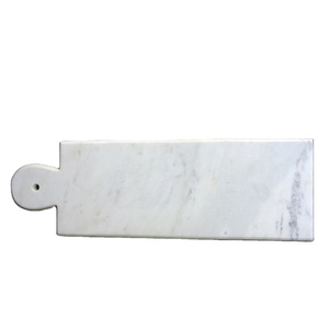 Magnifique planche à découper en marbre blanc au design simple pour la maison et la cuisine Planche à découper pour légumes en marbre de qualité supérieure - Product Image 1