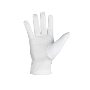 ถุงมือผ้าฝ้าย 100% ปักลายสี่เหลี่ยมจัตุรัสพร้อมเข็มทิศสีน้ำเงิน สำหรับกีฬา ราคาขายส่งสำหรับถุงมือสีขาว พร้อมโลโก้เมสันแบบกำหนดเอง - Product Image 5