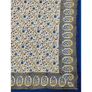 Couette double réversible en coton 100% imprimée à la main au motif floral, style vintage, écologique, pour la maison - Product Image 3