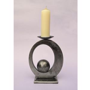 Support de bougie en métal pour la décoration de la maison, porte-bougie pour l'éclairage et la décoration, finition antique élégante, porte-bougie décoratif - Product Image 1