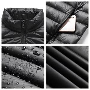 Gilets matelassés pour hommes grande taille de haute qualité en duvet de canard gris – Vente en gros - Product Image 2