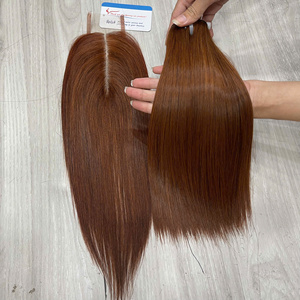 Super Promotion 2025 – Extensions de Cheveux Humains Vietnamiens Thanh Hair Double Drawn, Lisses Comme des Baguettes, Tissage Double à la Machine, Teints, Vente en Gros - Product Image 1