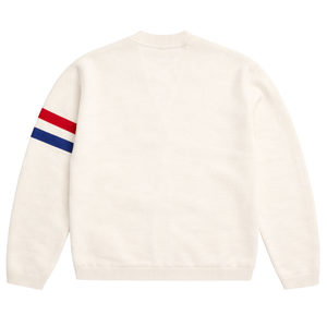 Logos brodés sur des pulls à col en V de haute qualité pour les sororités/fraternités/écoles/collèges/universités, logos sur des cardigans tricotés. - Product Image 2