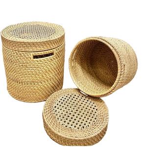 Artisanat en osier du Vietnam Produits artisanaux traditionnels Vietnam Vente en gros Tissé à la main Tissage Jardinière en osier - Product Image 1