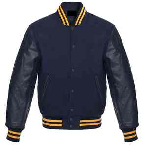Veste universitaire avec logos personnalisables, design en mélange de coton de qualité supérieure, idéale pour les équipes sportives et la mode universitaire - Product Image 1