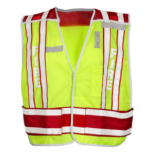 Gilet de sécurité haute visibilité personnalisé avec logo, pour ouvriers du bâtiment, réfléchissant, en maille, pour la sécurité routière - Product Image 4