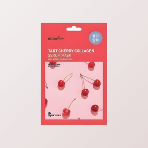 Masque facial au collagène Miracleare, masque en feuille au collagène et à la cerise acidulée, 23 ml - Product Image 6