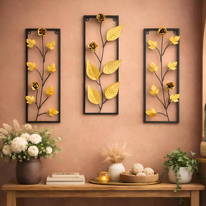 Modern Nordic Metal <b>Leaf</b> <b>Wall</b> Art <b>Decorative</b> Iron <b>Wall</b> Hanging Sculpture for Living Room Bedroom Home Interior <b>Decoration</b> - Product Image 5