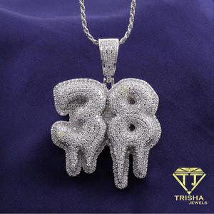 Collier pendentif double éléphant avec pierres étincelantes, bijoux fantaisie inspirés des animaux pour hommes et femmes, vente en gros - Product Image 2