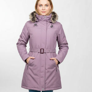 Chaqueta larga calefactable de 5V para mujer, personalizada de fábrica, con almohadilla calefactora de fibra de carbono para actividades al aire libre en climas fríos. - Product Image 2